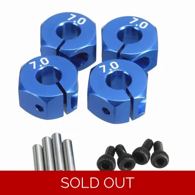 1:10 RC Car Aluminium 7.0 Wheel Hex Nut 12mm HSP HPI Tamiya Buggy